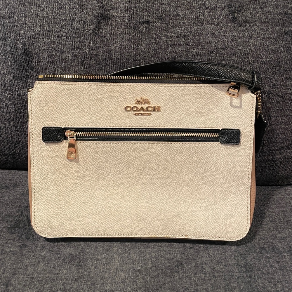 Coach Black and Cream Crossbody Bag